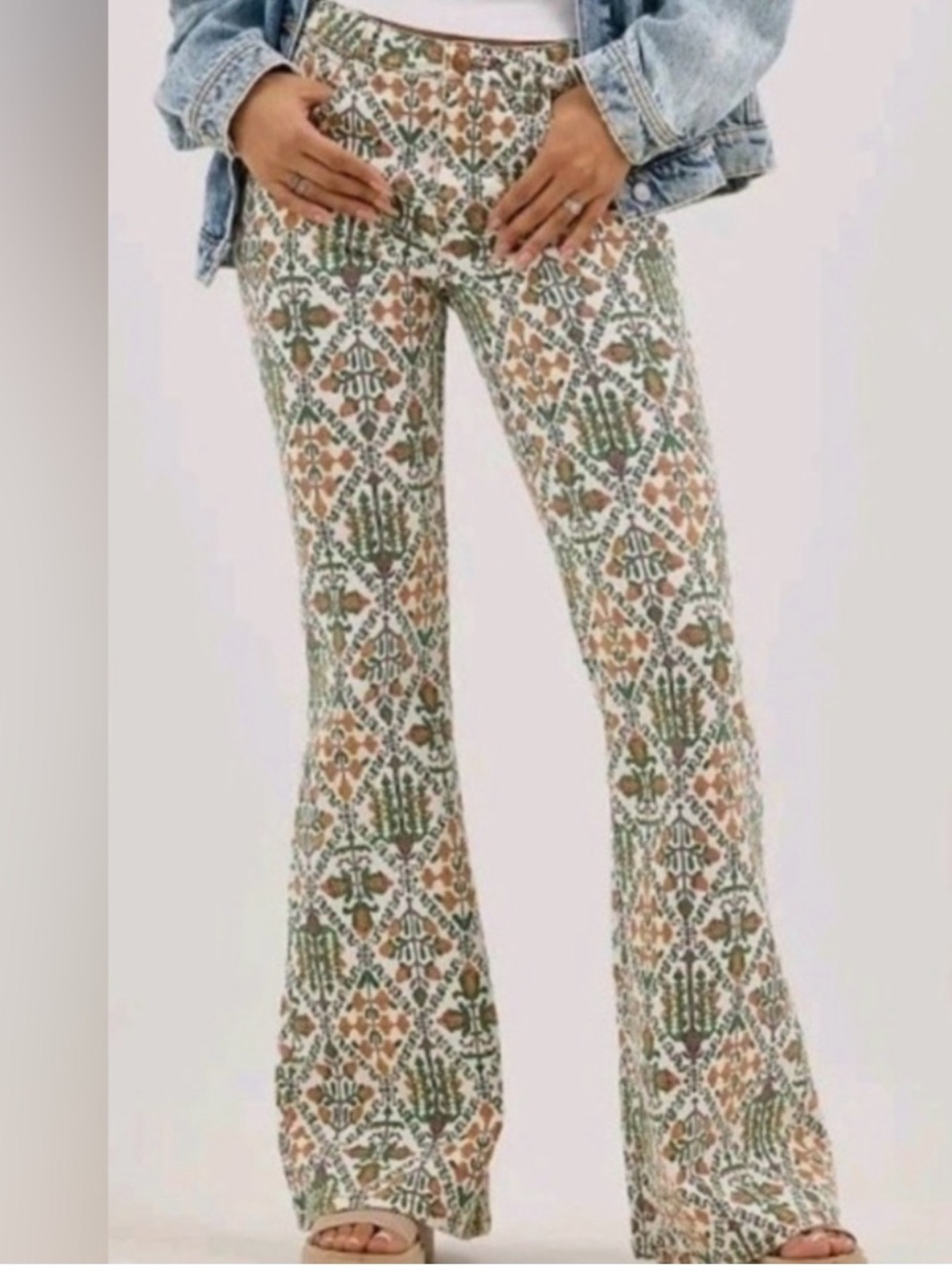 NWT Wrangler Fierce Flare Jeans Floral Western Cowgirl Multiple Sizes